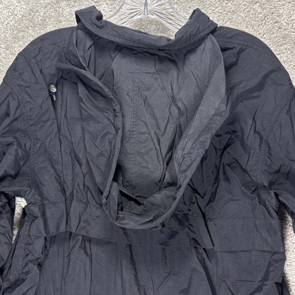 Disney Store Sport Mickey Mens Small Black Vintage Nylon Windbreaker Jacket Zip - Picture 12 of 13